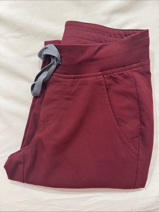 Figs Pants - Figs Zamora Jogger Burgundy XXSP